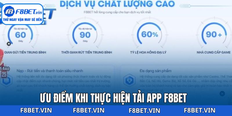 Tải App F8bet - Trải Nghiệm Giải Trí Mượt Mà, Trọn Vẹn 2 Lợi ích khi người dùng tải app F8bet
